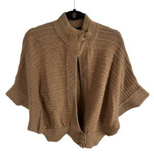 Amo & Bretti Cocoon Button Front Sweater - Size S/M - Camel
